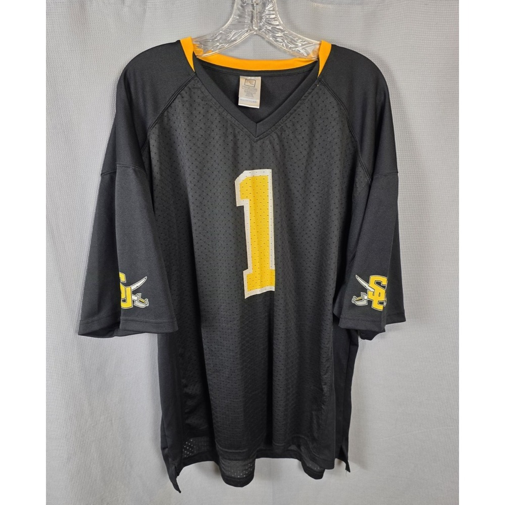 Pro Edge Southwestern University Pirates T-shirt Jersey Men's Size 2XL #1 Black